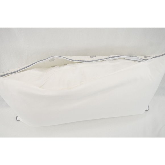 EUC Checkered Persea Eastern Accents Niche Pillow | Throw, White - Picture 5 of 7